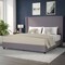 Flash Furniture Gray King Platform Bed with Tufted Headboard YK-1077-GY-K-GG - alternate 1